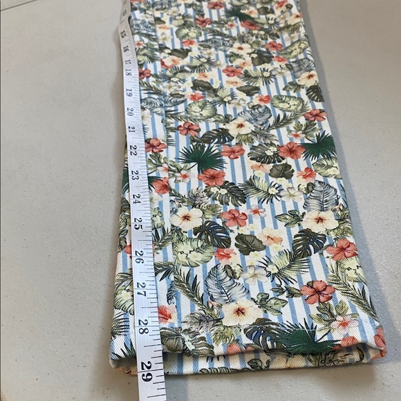 Hod Paris Floral mid/high rise slim leg Women's Pants size 26 - Picture 11 of 13
